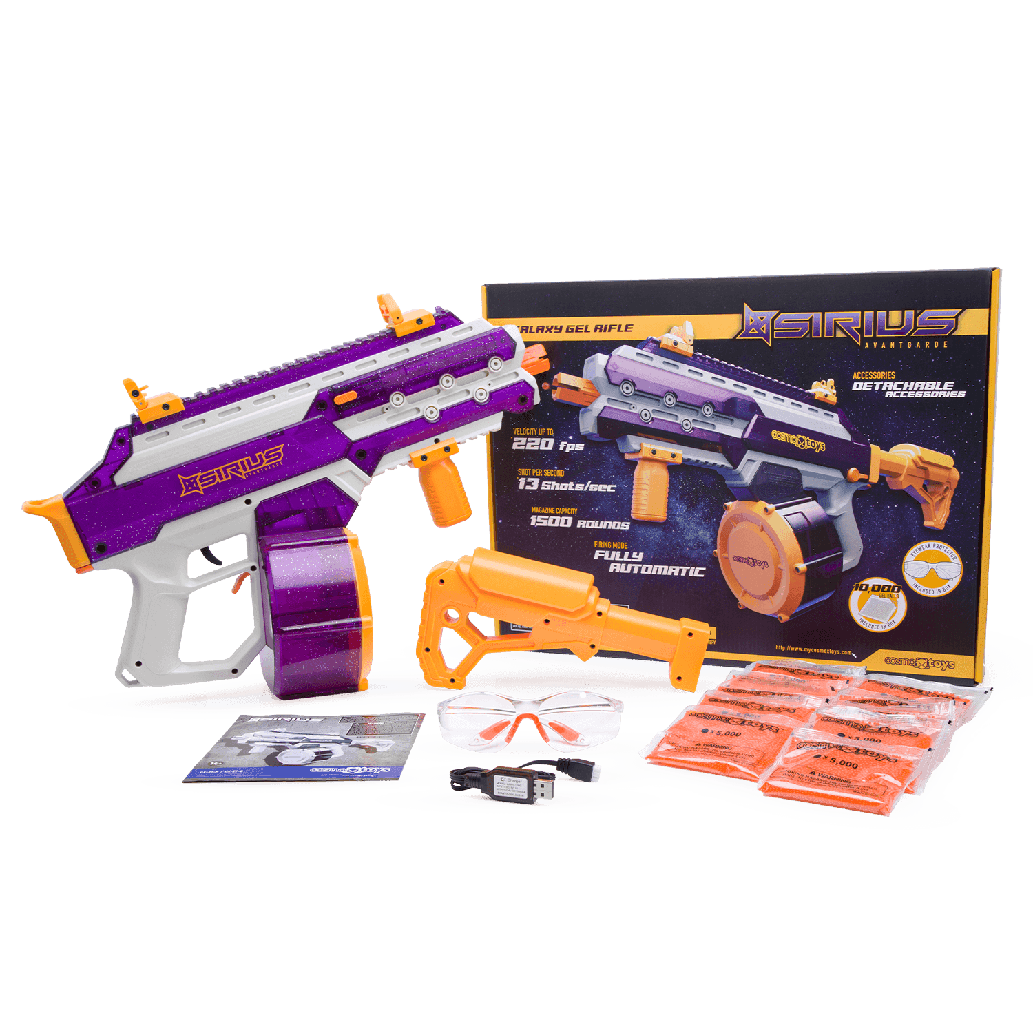SIRIUS Galaxy Gel Blaster (Purple Amethyst)